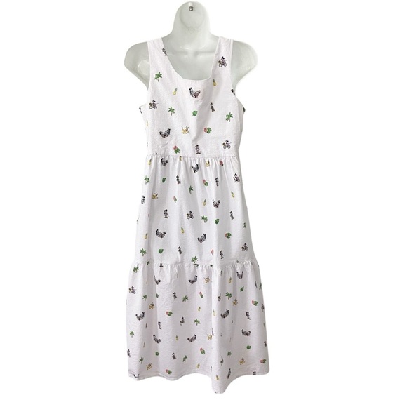 Disney x Tommy Bahama Seersucker Nova Wave Beach Cruiser Midi Dress size Small - Picture 3 of 9
